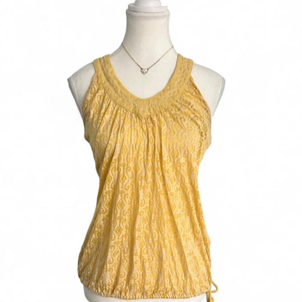 Guess Y2K Early 2000s Vintage Going Out Cami Gold Lacey Soft Material Size M